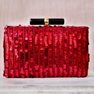 Party Clutch with Designer Clasp Red clutchcraft.in
