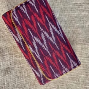Fashion with a Purpose - with The Dark Purple colour Ikkat Clutch