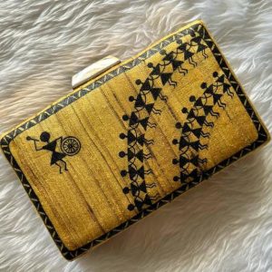 clutch craft tussar collection chrome yellow