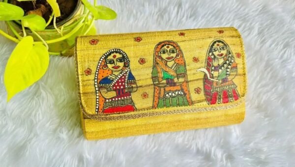 Tussar Madhubani Clutches