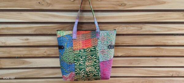 Colourful Kantha Tote Bag