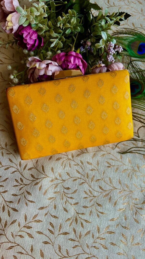 Mango Yellow Clutch Bag