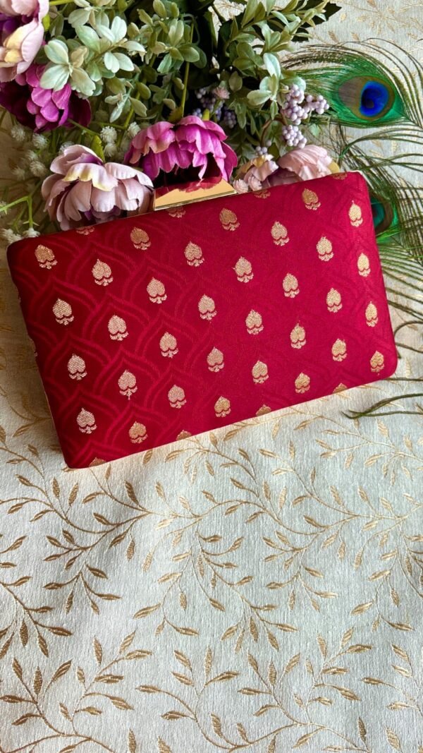 Maroon Clutch Bag